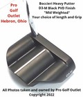 New D3-M or D3-L Boccieri Golf Mallet Putter "Mid Weight or Lightweight"