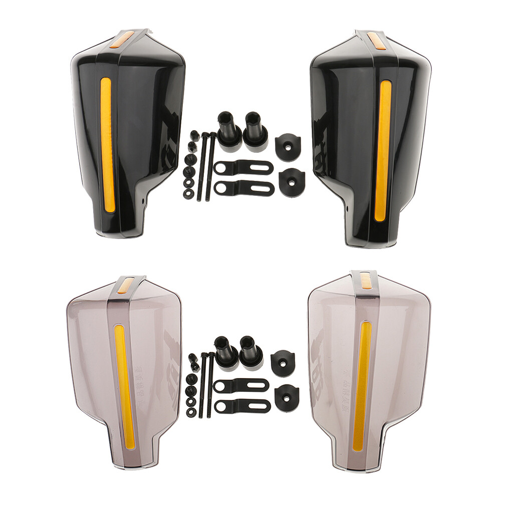 Pair Universal Motorcycle Scooter Hand Guards Handguard for 7/8 Bar Black eBay