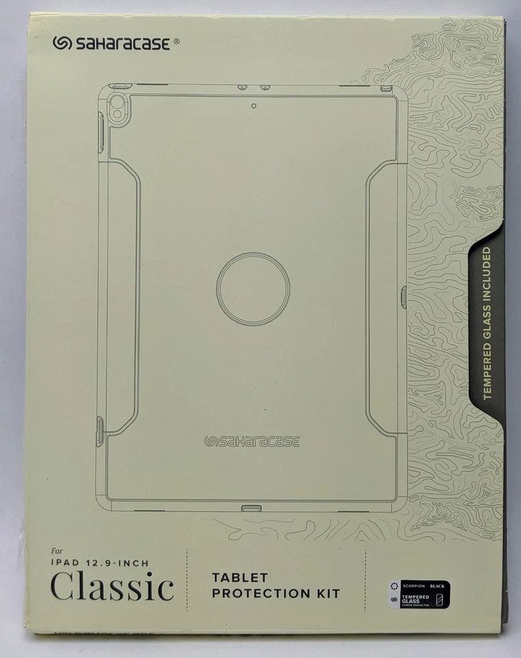 Classic Tablet Protection Kit for iPad Pro 12.9-inch 2015-2021 Black Set of 2 - Image 2 of 4