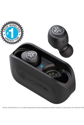 JLab Go Air kabellose Ohrhörer, echte kabellose Ohrhörer mit USB-Ladehülle