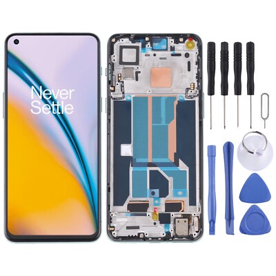 For OnePlus Nord 2 5G DN2101 DN2103 Digitizer Full Assembly+Frame OEM LCD Screen