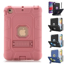 For iPad 7th 8th 9th mini 2 3 4 5 Case Hybrid Shockproof Heavy Duty Stand Cover