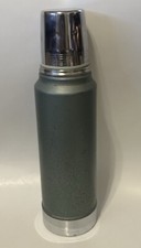 Vintage Aladdin Stanley Thermos No. A-944C Quart Green Made In USA 11 Stopper