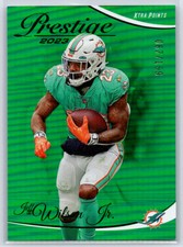 2023 Panini Prestige Jeff Wilson Jr. #183 Xtra Points Green /199 Miami Dolphins