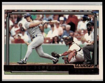 1992 Topps #173a Brian Downing Gold Winners print code B*