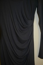 New! P XS Anthropologie Draped Gray Light Knit Dress Made in USA