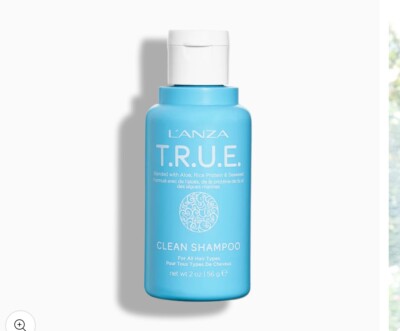 LANZA T.R.U.E Clean Powder Shampoo 2 oz Eco Friendly, Space Saving Add Water
