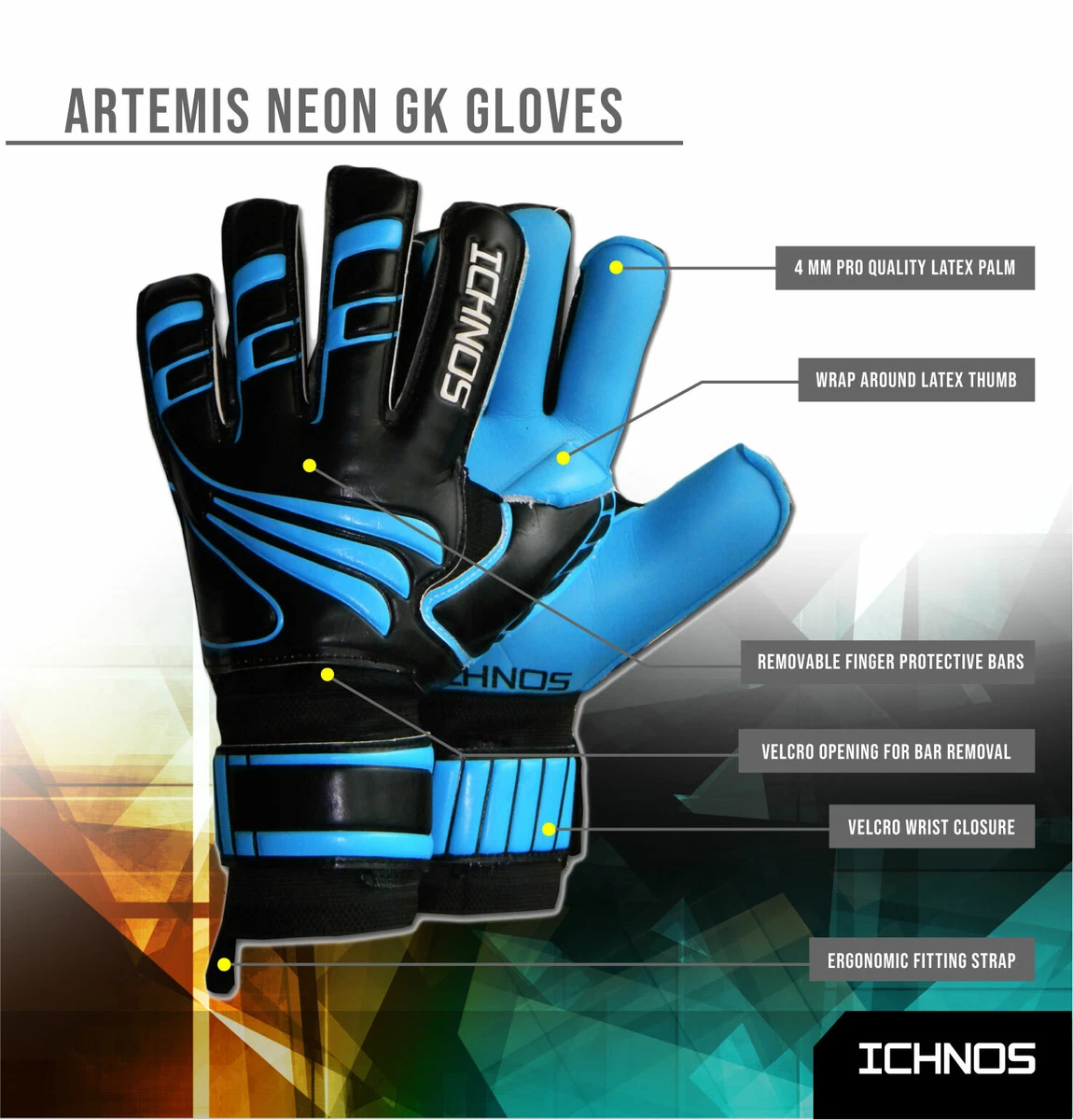 Ichnos goalkeeper gloves hotsell