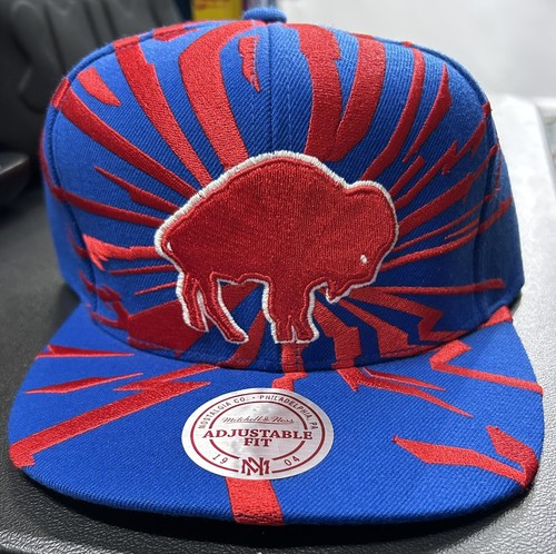 Mitchell & Ness Buffalo Bills Collision Shatter Earthquake Shock Wool SnapBack