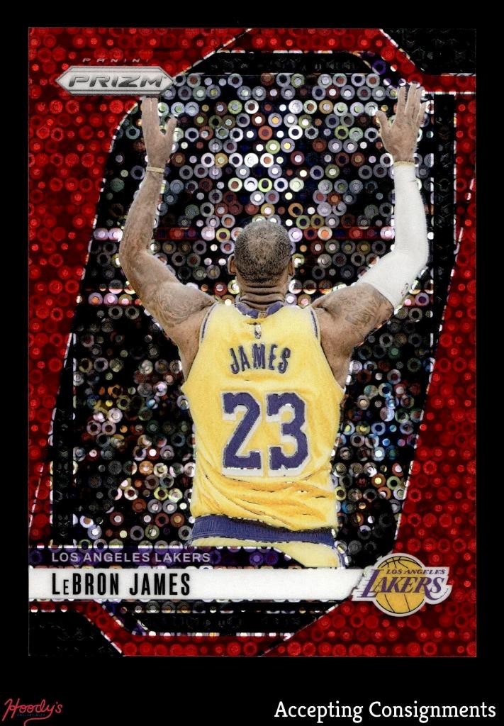2024-25 Panini Prizm Prizms Fast Break Red #130 LeBron James 035/100 Lakers