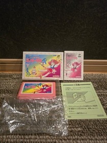 Magical Princess Minky Momo W/box Instruction Famicom FC Cartridge Tested
