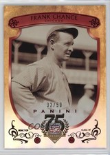 2014 Panini Hall of Fame Red Shield Red 32/50 Frank Chance #15 HOF Shield 0l2