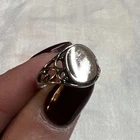 VTG 925 Sterling Silver Thailand Signet Ring Gothic Openwork Sz 5.5 2.45g