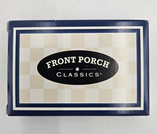 Knob & Heel Cribbage Set Front Porch Classics Playing Cards Folding Wooden Box - Picture 13 of 17