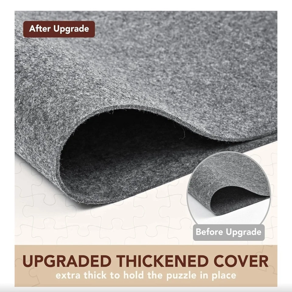 Tablero Puzzle Giratorio Plástico 1500 Piezas con Cajones y Gris Foto 4 de 4