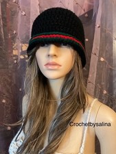 Beanie Crochet hat Unisex Festival Boho Hippie 30 Crochetbysalina