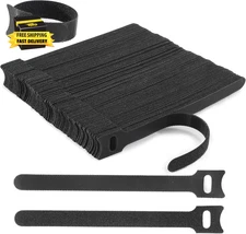 Reusable Cable Ties, 126 PCS 6 Inches Adjustable Cord Straps Wire Organizer Cord