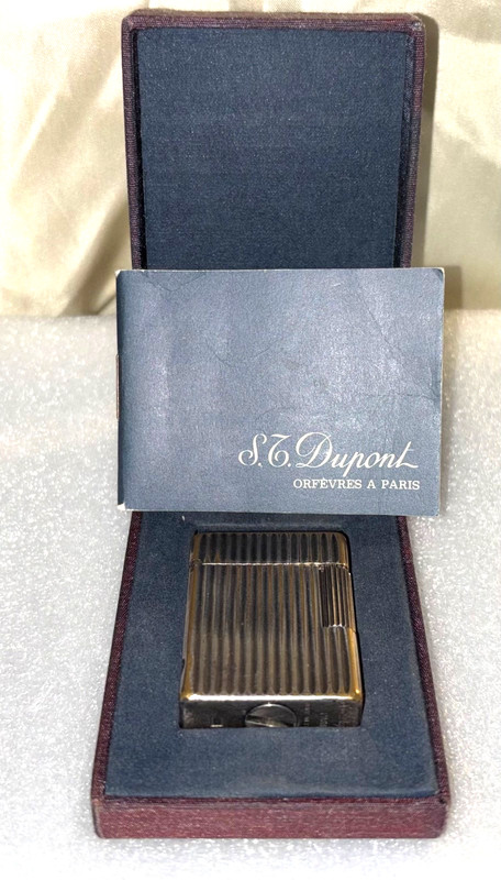 S.T. DUPONT PARIS  Lighter - Vintage - Untested - w Case and Papers