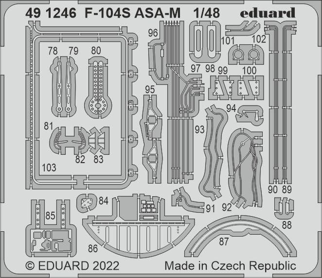 Eduard Accessories 491246 - 1:48 F-104S ASA-M for Kinetic - New