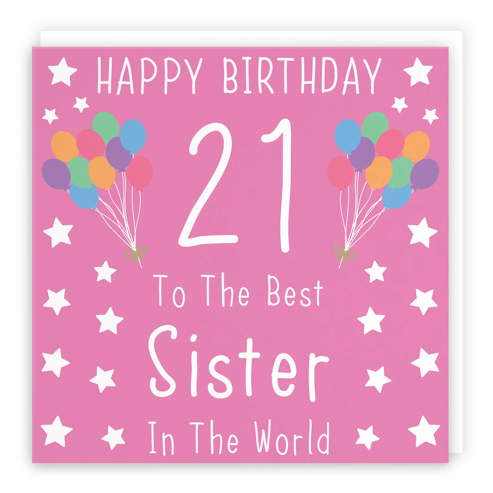 21st Sister Birthday Card Iconic