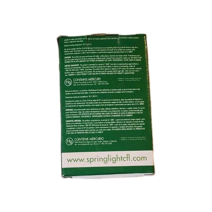 CFL Soft White Light Bulb Model BR30 2Pk 65 Watt Equivalent Lead Free 2 Bulbs - Image 4 of 4