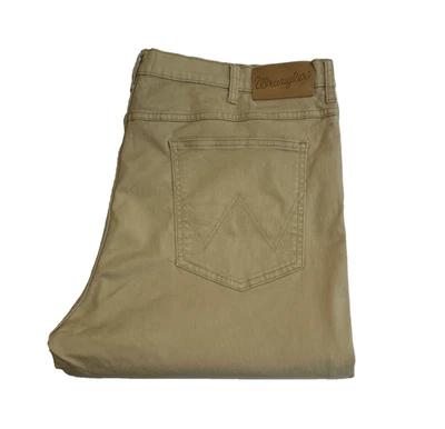 Wrangler Arizona Chino Hose Herren Hose W41 L25 (Etikett 42/32) Beige Regular - Bild 1 von 4
