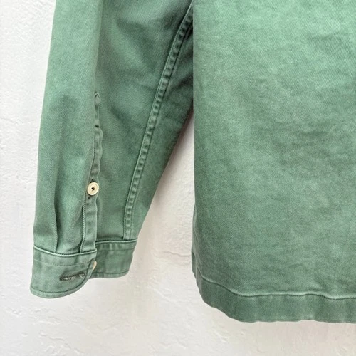 Brooklyn Tailors + Willys Detroit Chore Coat Men Size Medium Green Fits Small image 13
