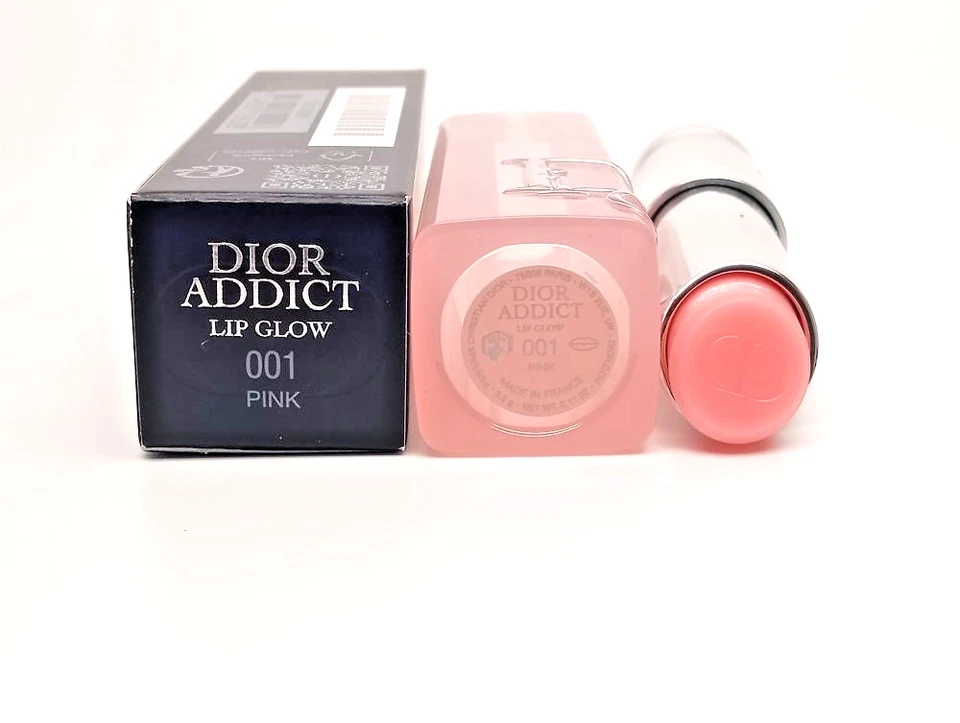 DIOR ADDICT LIP GLOW BALM 001  PINK -  BRAND NEW IN BOX FRASH -FULL 3.5G/0.11OZ - Image 4 of 4