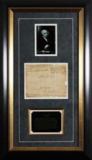 John Adams Signed & Framed 5x7 Cut Signature Dated June 1799 BAS #AE64005