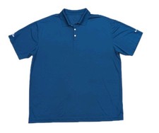 Nike Dri-Fit Mens 3XL Micro Pique Polo Shirt Golfcore "Gym" Blue Athleisure XXXL