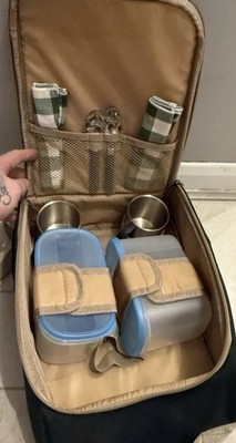 Vintage Gelert Picknickkorb Rucksack Top Zustand - Inhalt nie benutzt