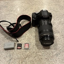 Canon Rebel T1i DSLR Bundle w/ EF 70-300 Lens, 128GB SD Card, Battery, Strap