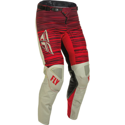 Fly Racing Kinetic Wave MX Hose Motocross hellgrau rot