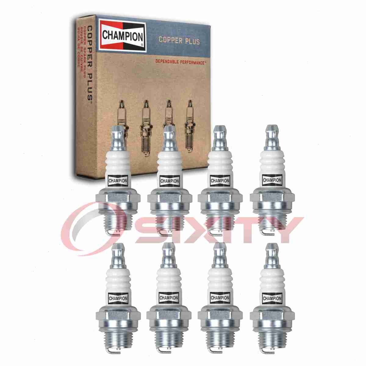 8 pc Champion Copper Plus 843 Spark Plugs for WS8E W20MUS W20MU L6RC L6C ax
