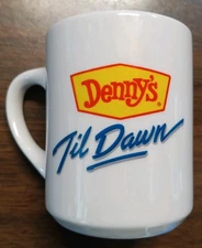 Denny’s Thermo Heat Activated Til Dawn Moon Face Coffee Tea Mug Cup