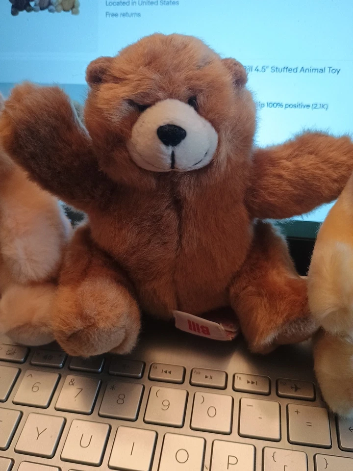 De Colección Lote 3 Russ Charmin Oso de Peluche Familia Peluche Rosa Amy Brown Bill Marfil Dillon Foto 3 de 4