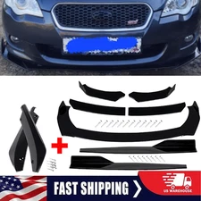 Front Bumper Lip Chin Spoiler Body Kit Splitter Side Skirt For Subaru