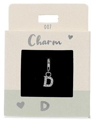 Depesche Charms Express yourself - Anhänger Buchstabe D, versilbert für Hal ...