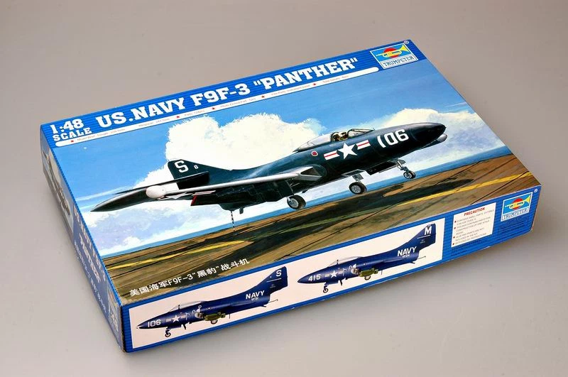 Trumpeter 02834 US NAVY F9F-3 PANTHER 1:48 Kit di modellismo - Immagine 2 di 4