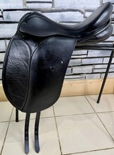 17 1/2” Medium Ideal Jessica Dressage Saddle - Black