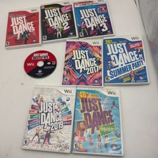 Just Dance Wii Bundle Lot 8 TESTED WORKING Summer 2017 2019 KIDS 1 2 3 Greatest