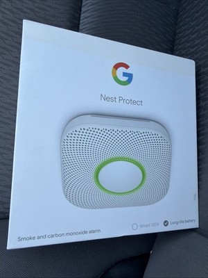 Google Nest Protect Smoke and Carbon Monoxide Alarm 2nd Gen - S3000BWES (2032)