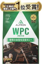 ALPRON Whey Protein WPC Bitter Chocolate Flavor 900g Aspartame-Free from Japan