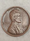 1936 Beard Error Satin Proof Ungraded Lincoln Wheat Penny DC DDO DDR  L On Rim