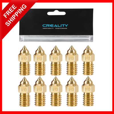 Creality Original Ender 3 V3 SE Nozzle Kit,10Pcs 0.4mm Brass Nozzles, 5Pcs