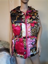 NICKELSON Damen GLANZ WESTE Bunt VEST Jacke JACKET edel GR XL wie NEU SATIN