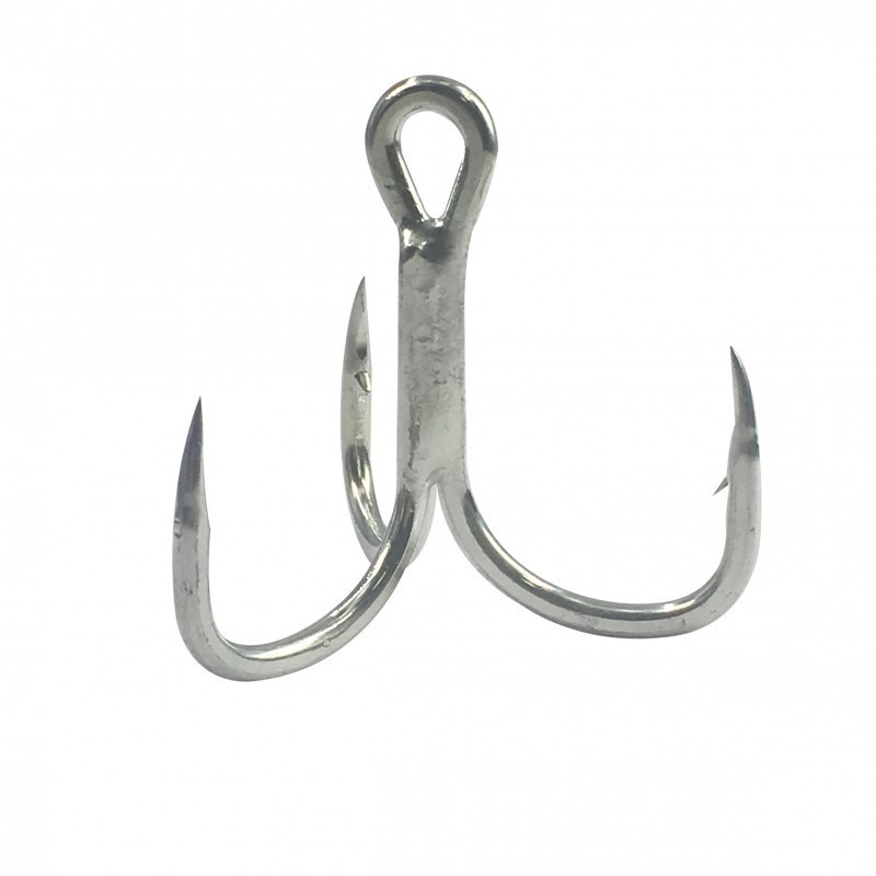 Hameçon triple piquant laser Explorer Tackle Popping GT à large ouverture