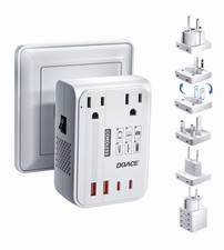 220V to 110V Converter for European Travel - 6 in 1 350W Voltage Converter US...