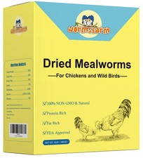 10lb Dried Mealworms for Wild Birds Chickens Feed for Laying Hens,Ducks,Reptiles