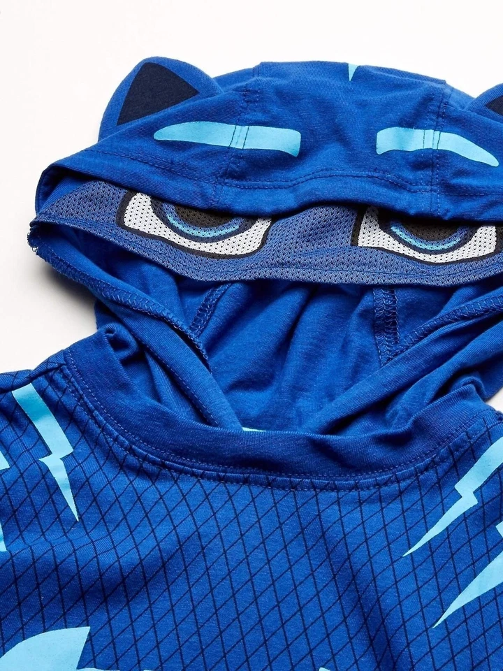 PJ Masks Boys' Little Gekko and Catboy Costume Hoodie Sweatshirt with Mesh... - Image 4 of 4